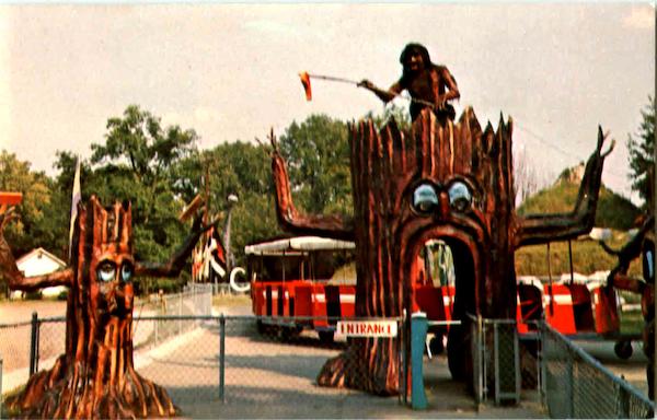 Prehistoric Forest - Vintage Postcard Of Neanderthal Man (newer photo)